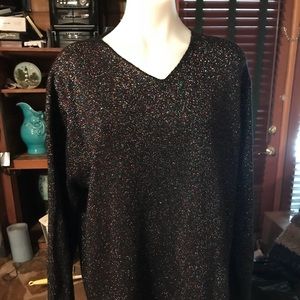 Dressy, sparkly black sweater very pretty